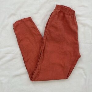 Coral Linen Pants Size Small